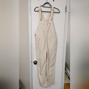 Everlane Canvas Overalls - Cream